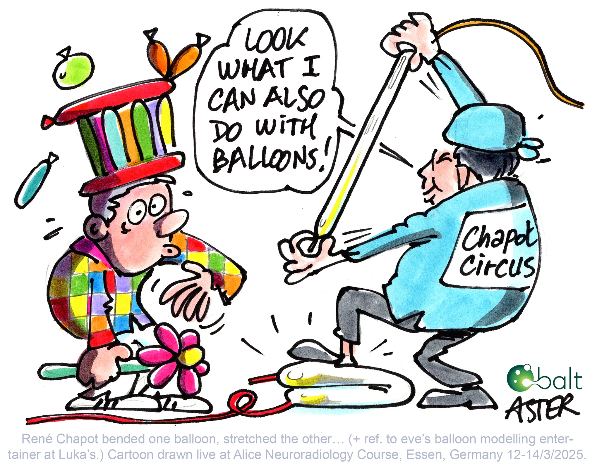 Dessin réalisé en direct lors du congrès médical ALICE 2025